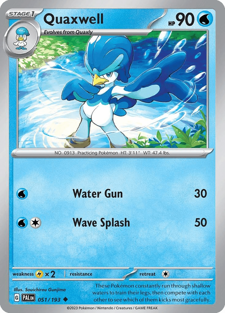 Quaxwell Paldea Evolved card