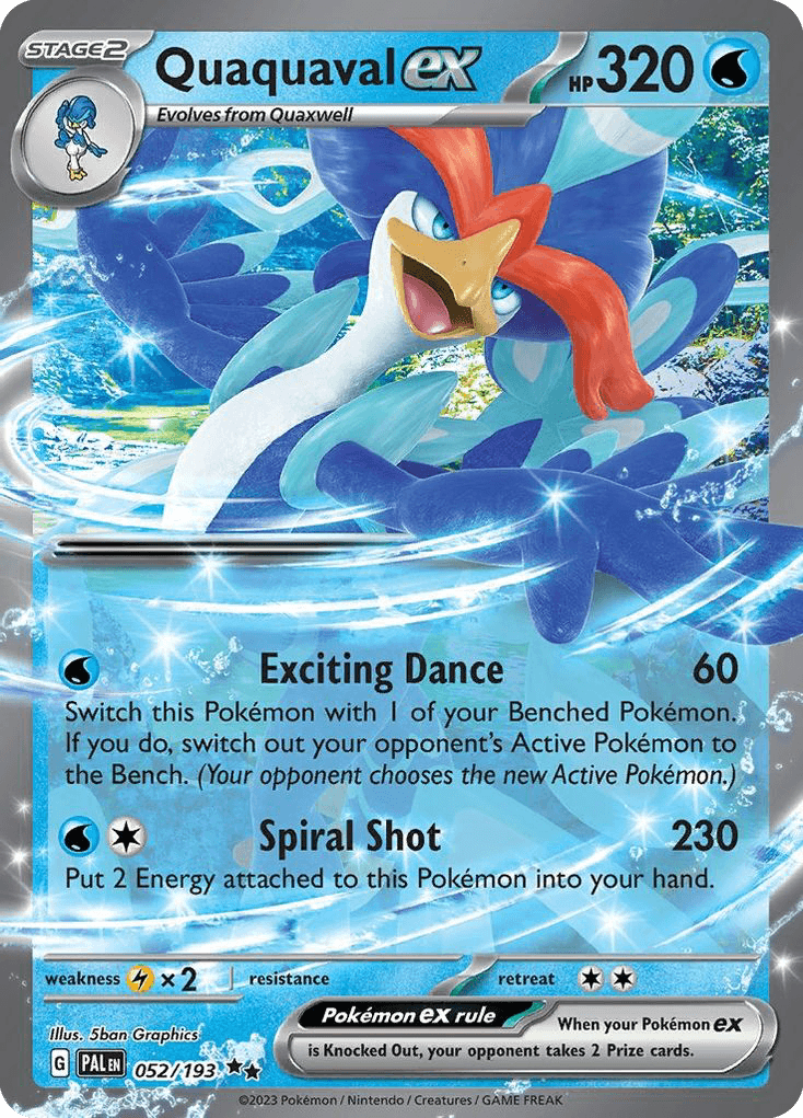 Quaquaval ex Paldea Evolved card