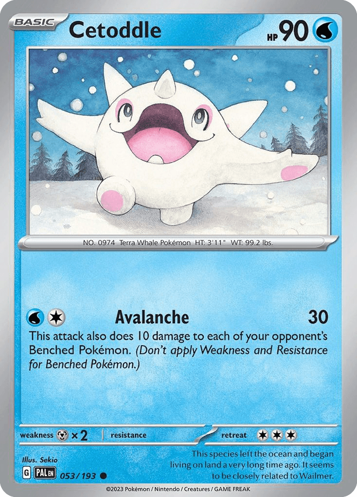 Cetoddle Paldea Evolved card