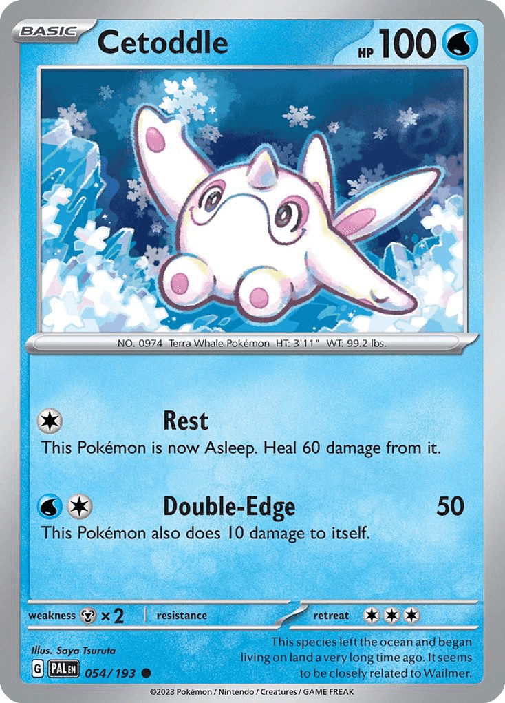 Cetoddle Paldea Evolved card