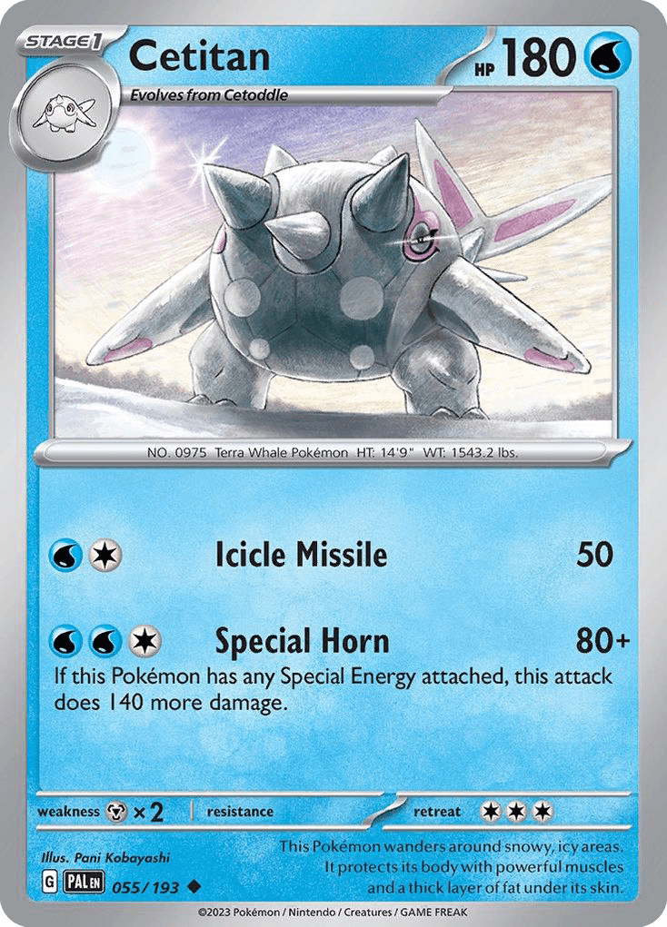 Cetitan Paldea Evolved card