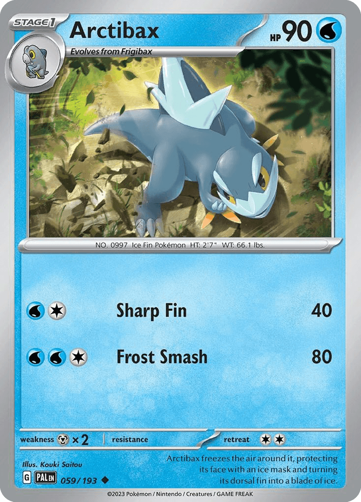 Arctibax Paldea Evolved card