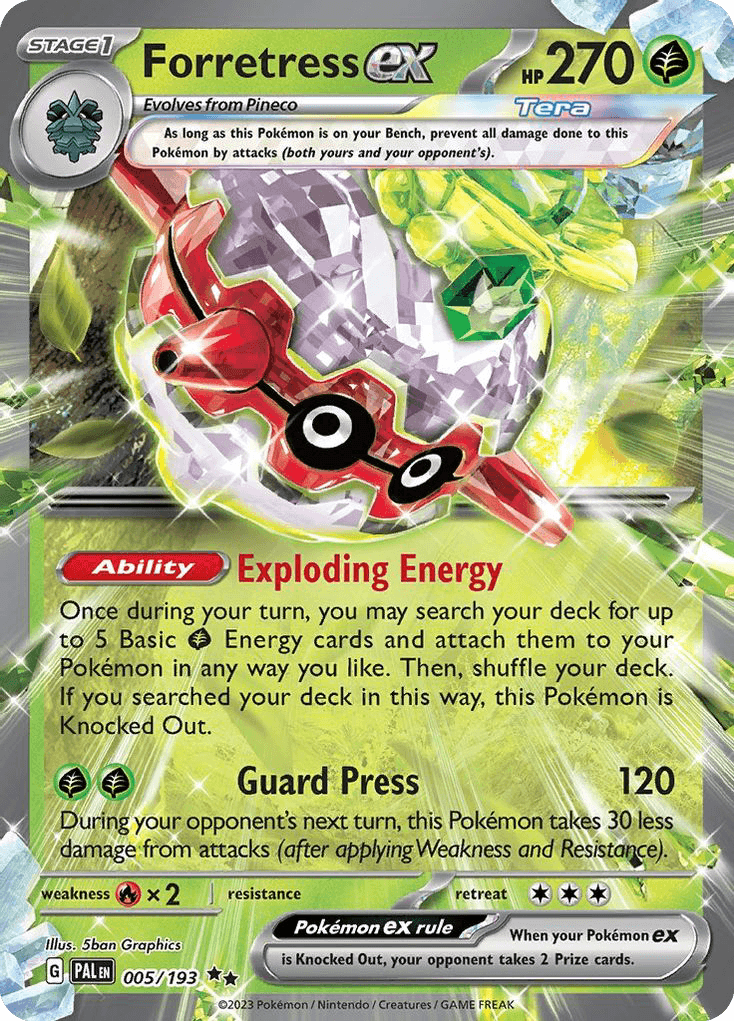 Forretress ex Paldea Evolved card