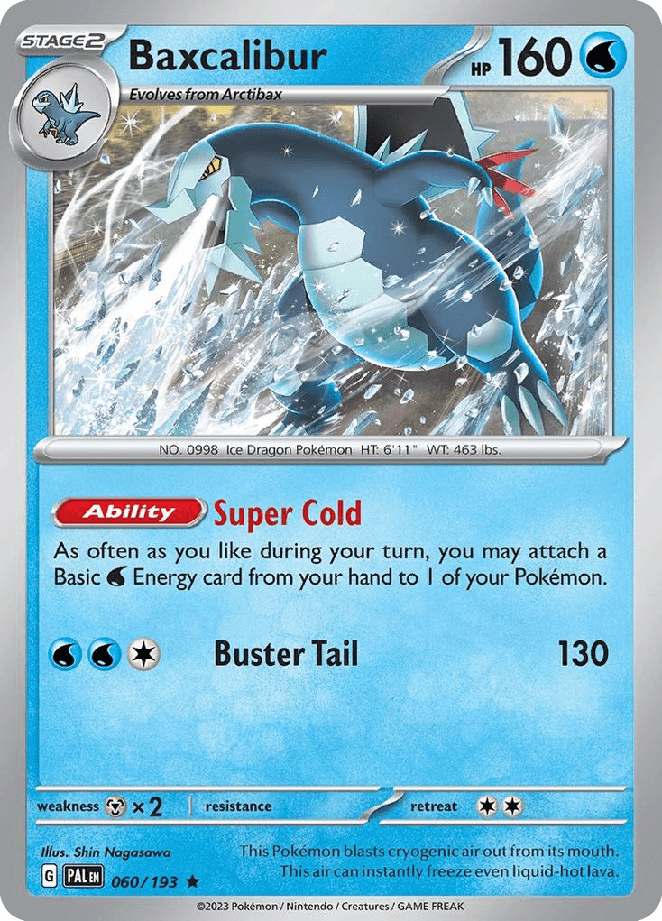 Baxcalibur Paldea Evolved card