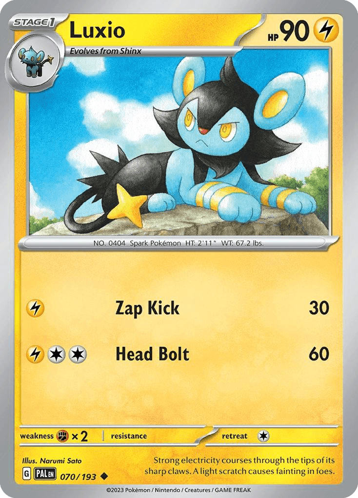 Luxio Paldea Evolved card