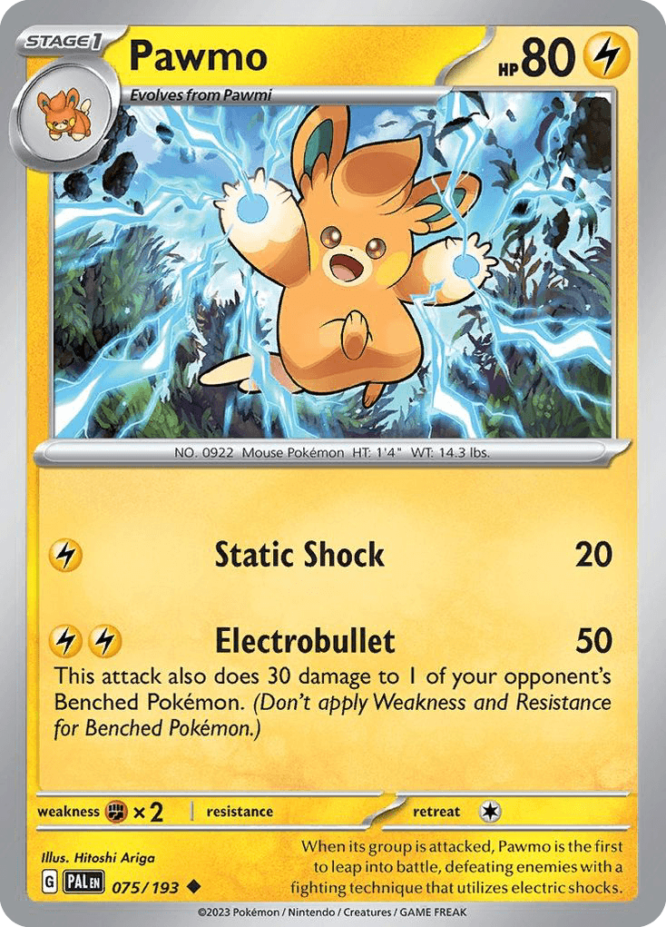 Pawmo Paldea Evolved card