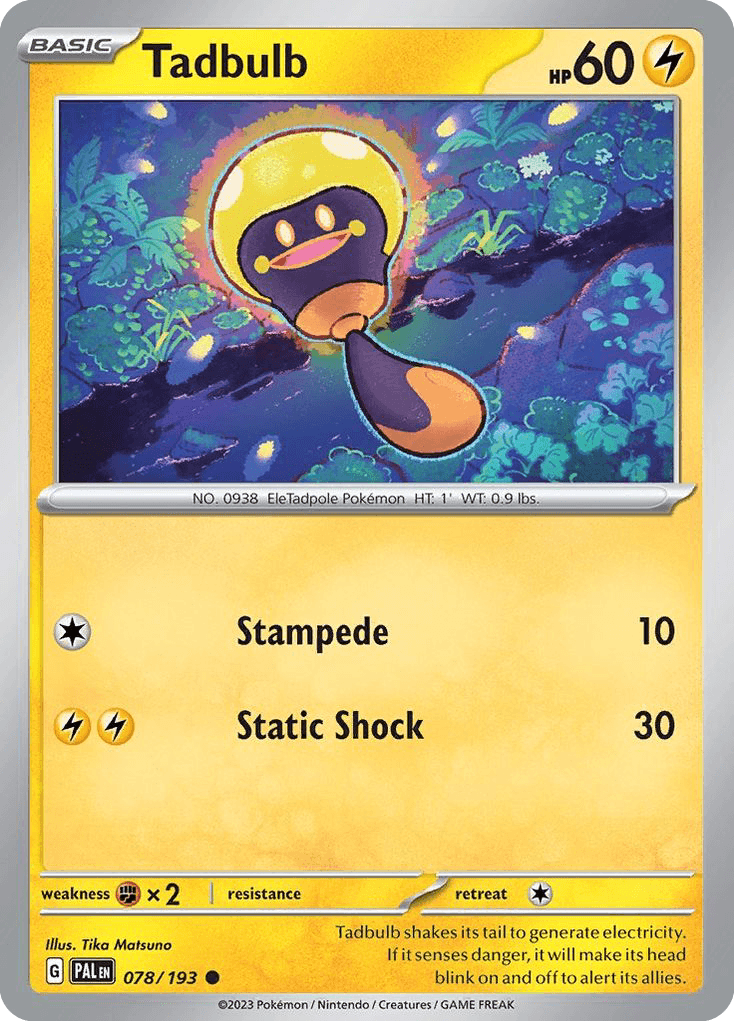 Tadbulb Paldea Evolved card