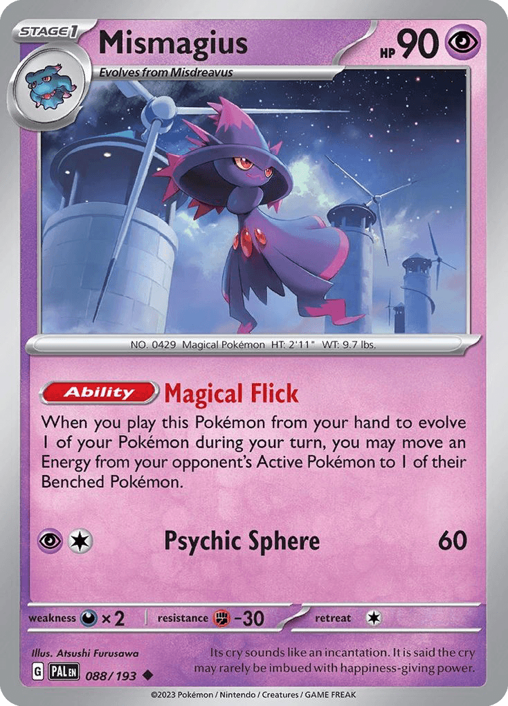 Mismagius Paldea Evolved card