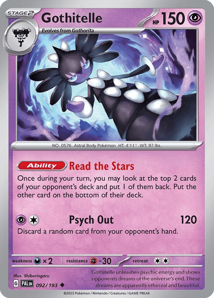 Gothitelle Paldea Evolved card