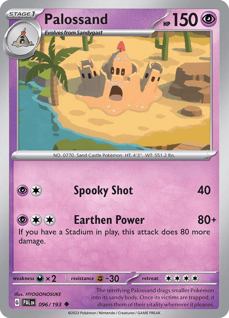 Palossand Paldea Evolved card