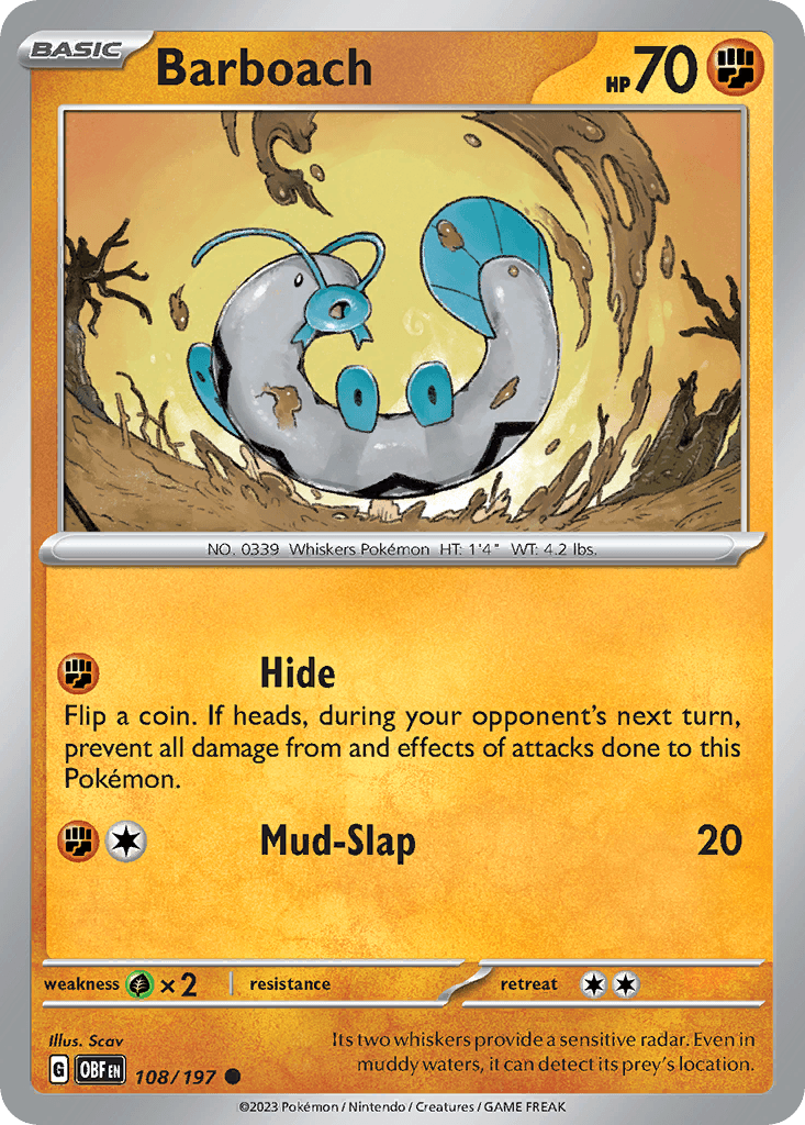 Barboach Obsidian Flames card