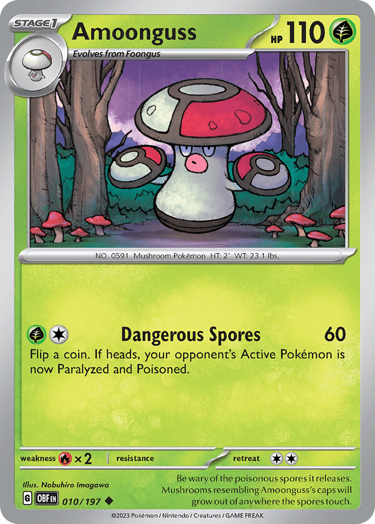 Amoonguss Obsidian Flames card
