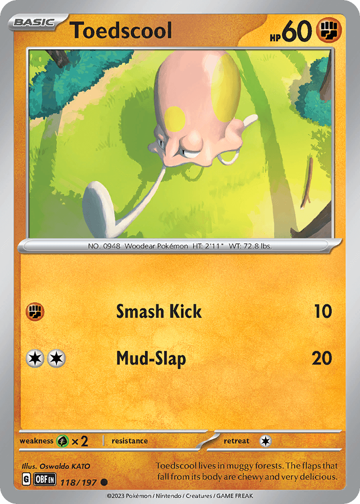 Toedscool Obsidian Flames card