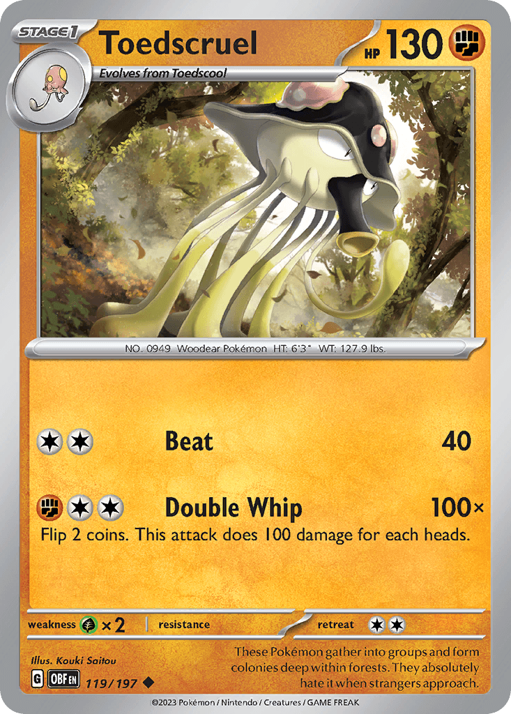 Toedscruel Obsidian Flames card