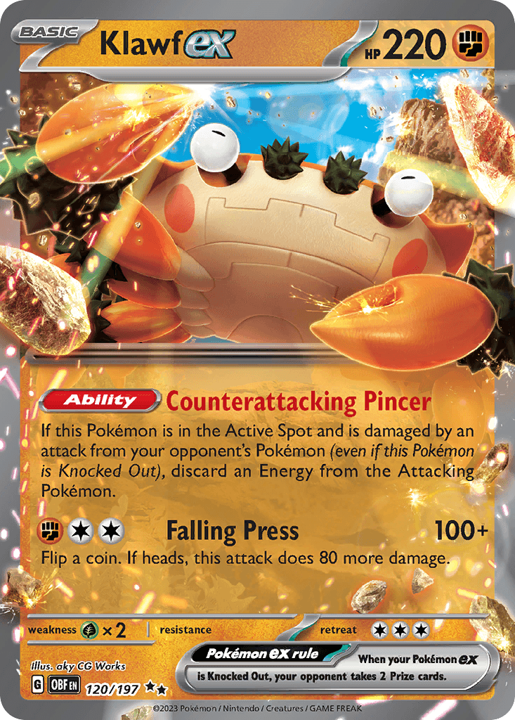Klawf ex Obsidian Flames card