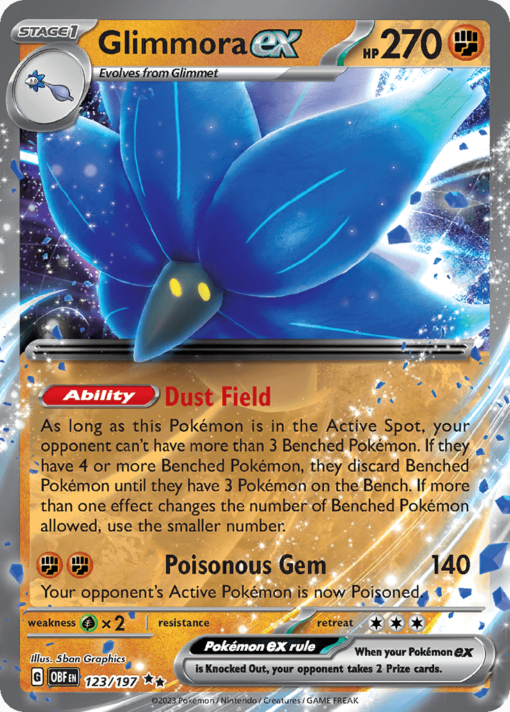 Glimmora ex Obsidian Flames card