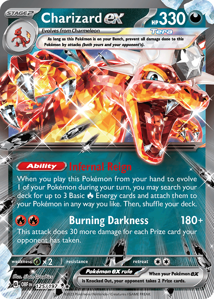 Charizard ex Obsidian Flames card