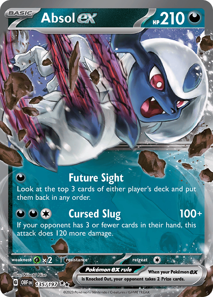Absol ex Obsidian Flames card