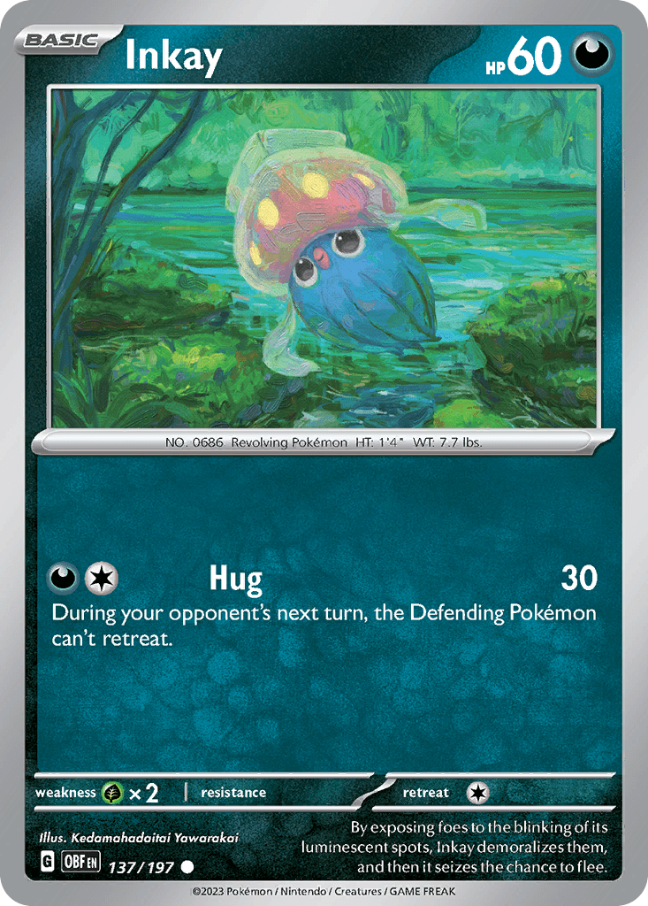 Inkay Obsidian Flames card