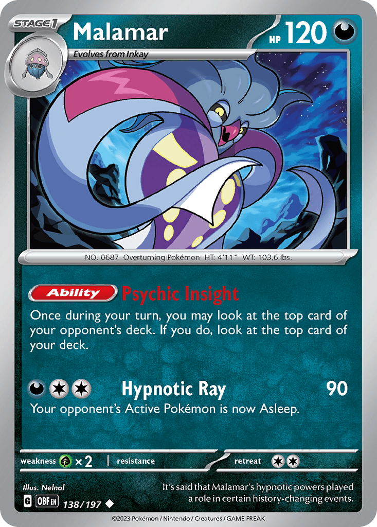 Malamar Obsidian Flames card
