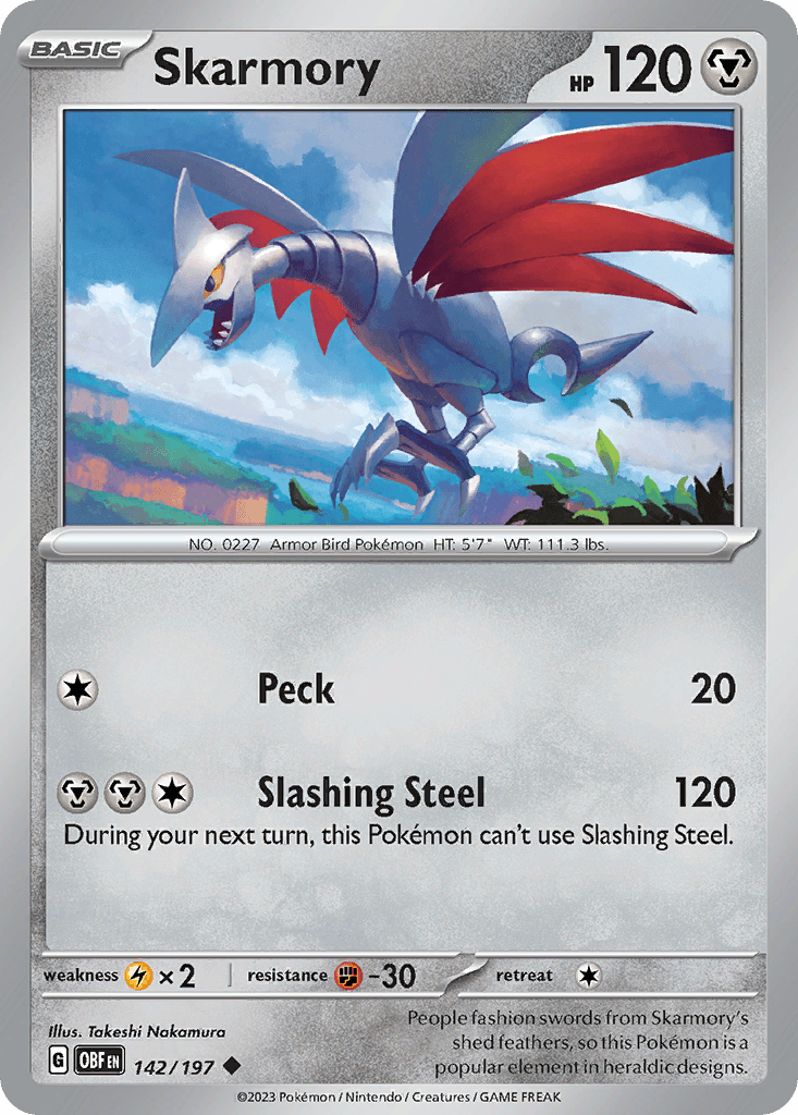Skarmory Obsidian Flames card