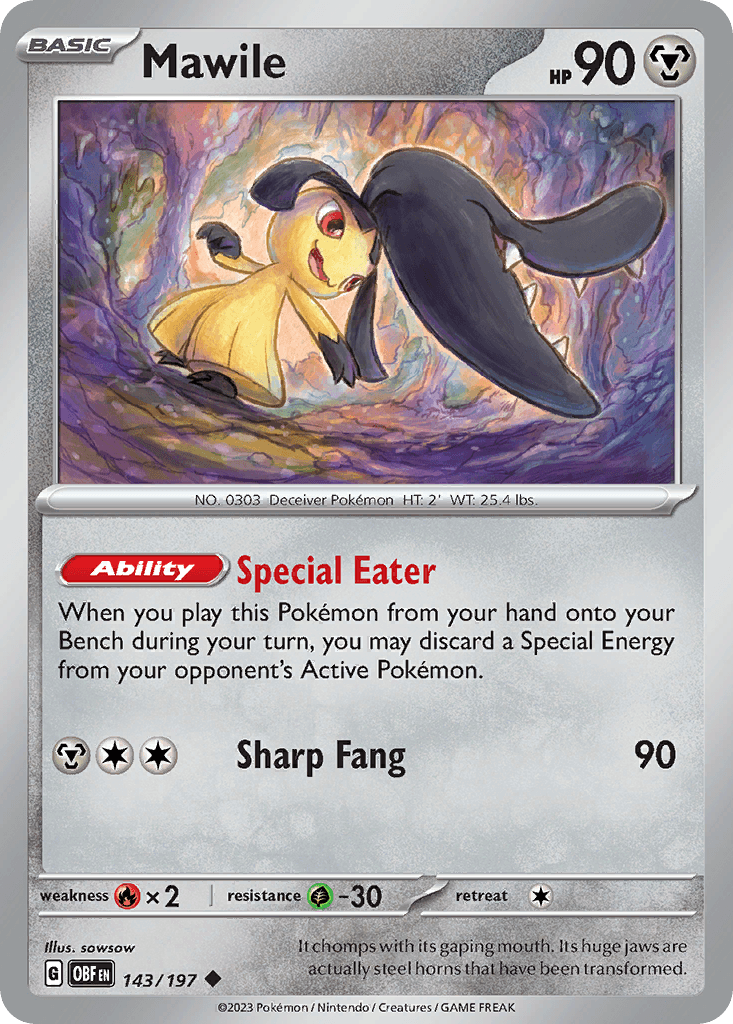 Mawile Obsidian Flames card