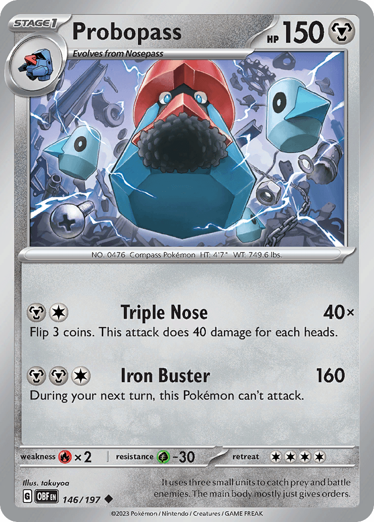Probopass Obsidian Flames card