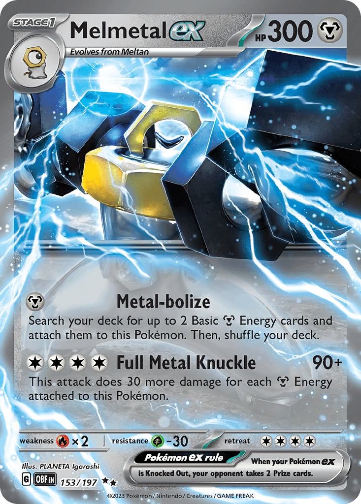 Melmetal ex Obsidian Flames card