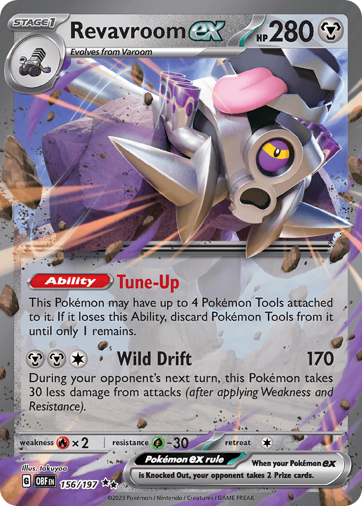 Revavroom ex Obsidian Flames card