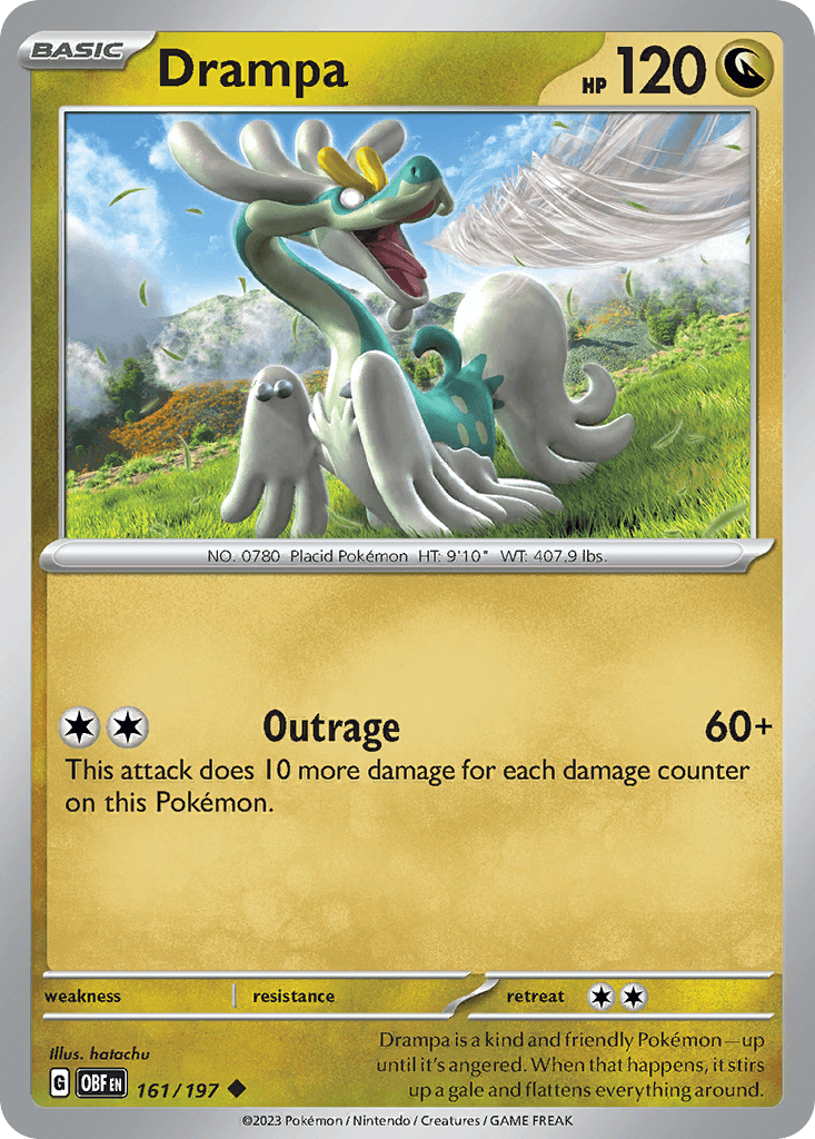 Drampa Obsidian Flames card