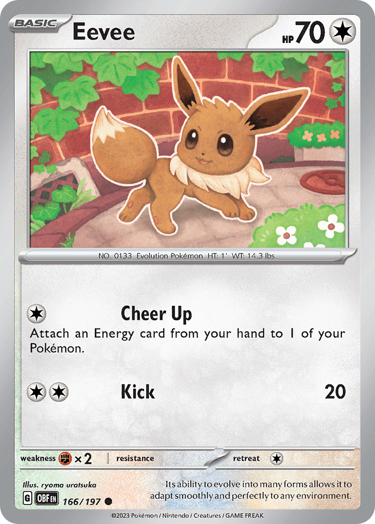 Eevee Obsidian Flames card