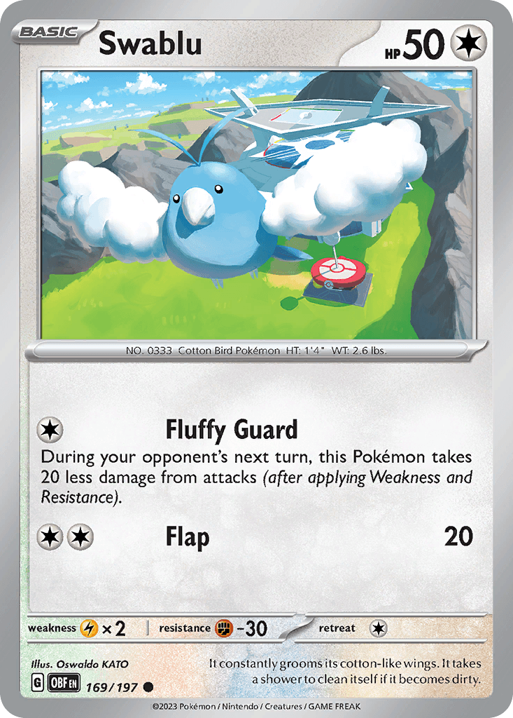 Swablu Obsidian Flames card