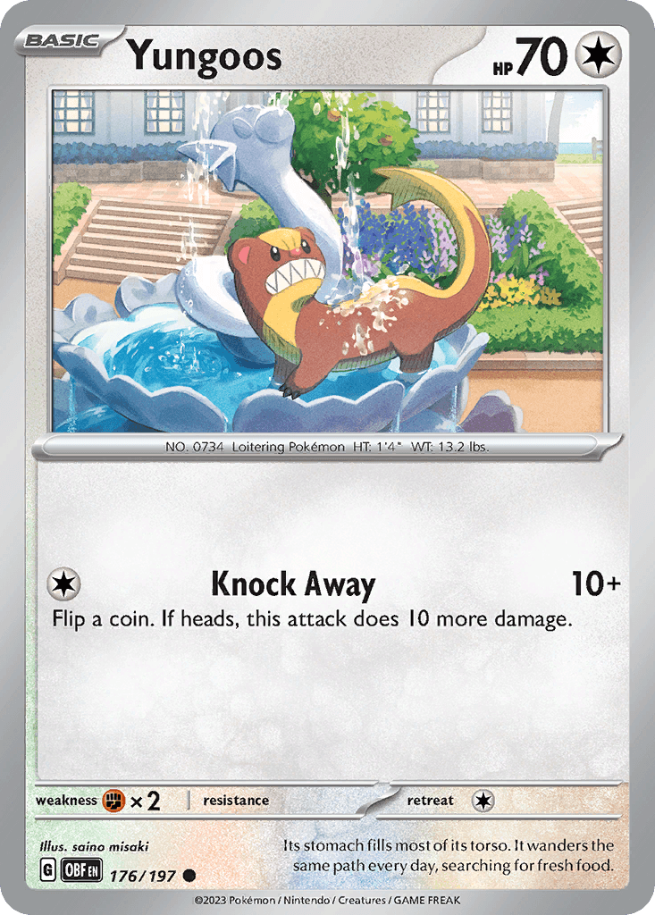 Yungoos Obsidian Flames card