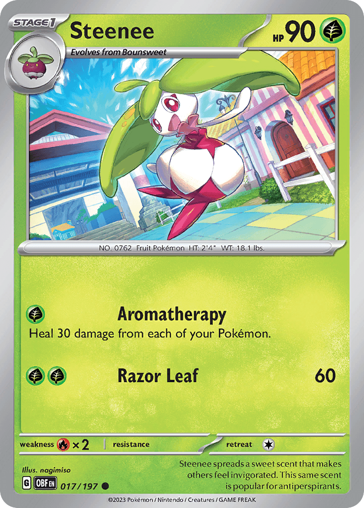 Steenee Obsidian Flames card