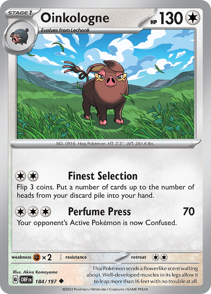 Oinkologne Obsidian Flames card