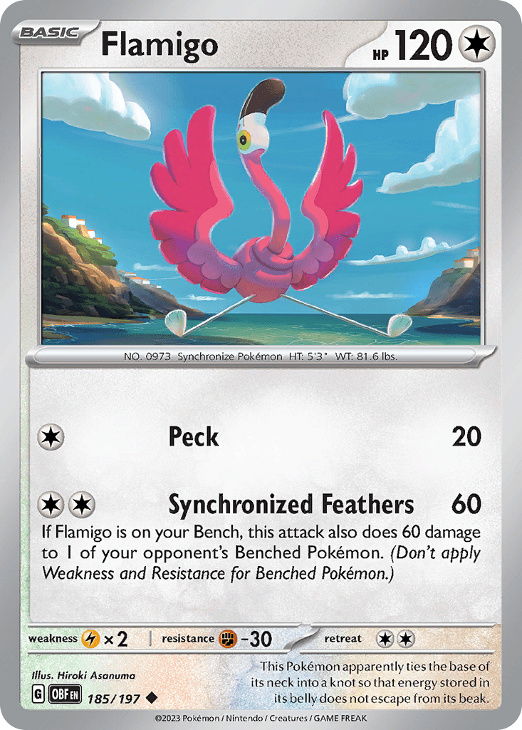 Flamigo Obsidian Flames card
