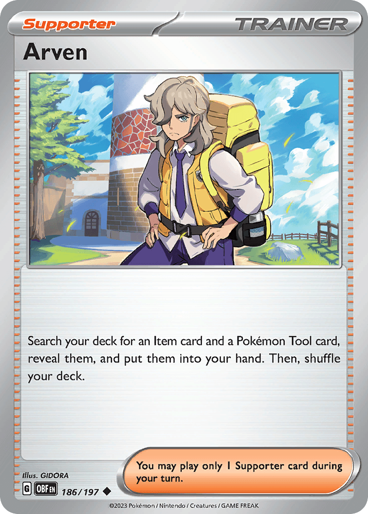 Arven Obsidian Flames card
