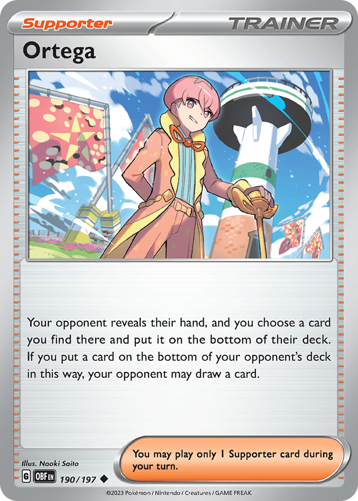 Ortega Obsidian Flames card