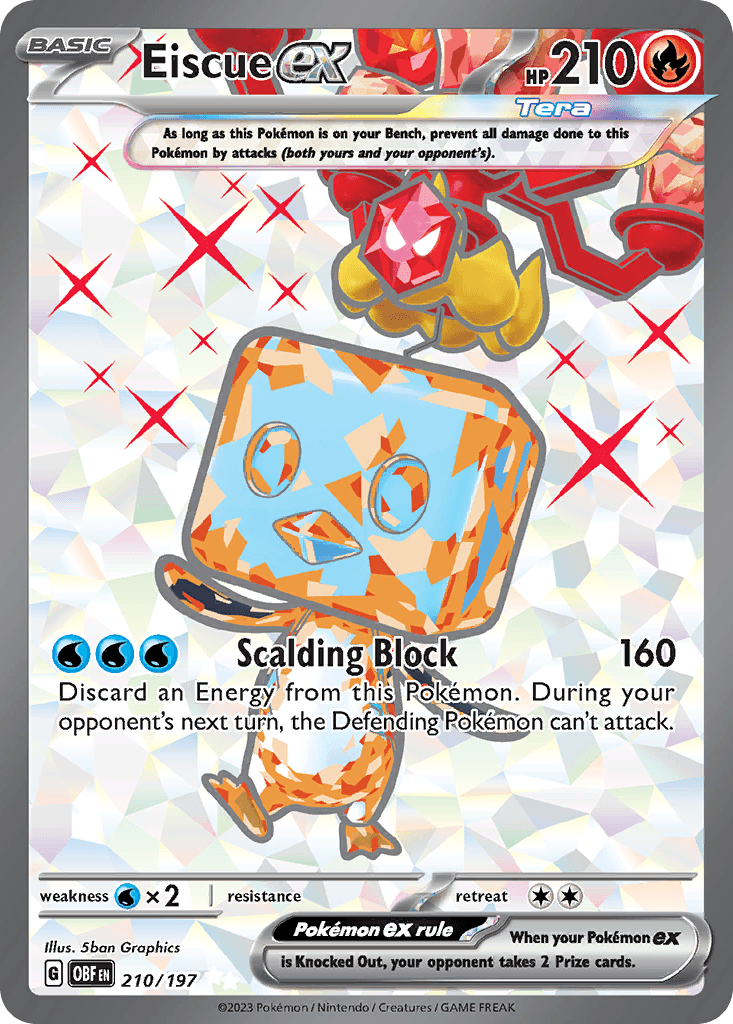 Eiscue ex Obsidian Flames card