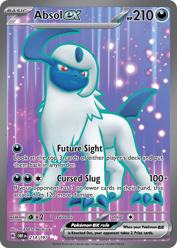 Absol ex Obsidian Flames card