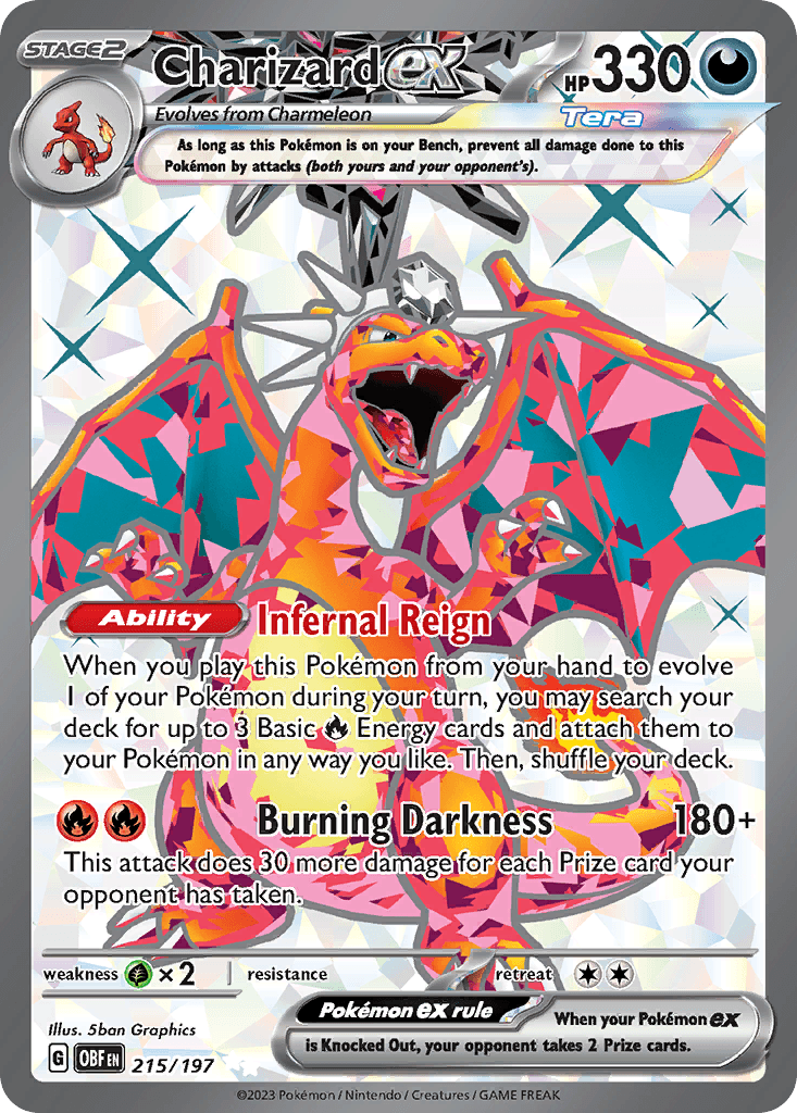 Charizard ex Obsidian Flames card