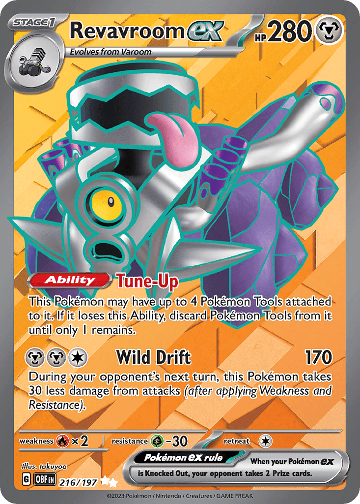 Revavroom ex Obsidian Flames card