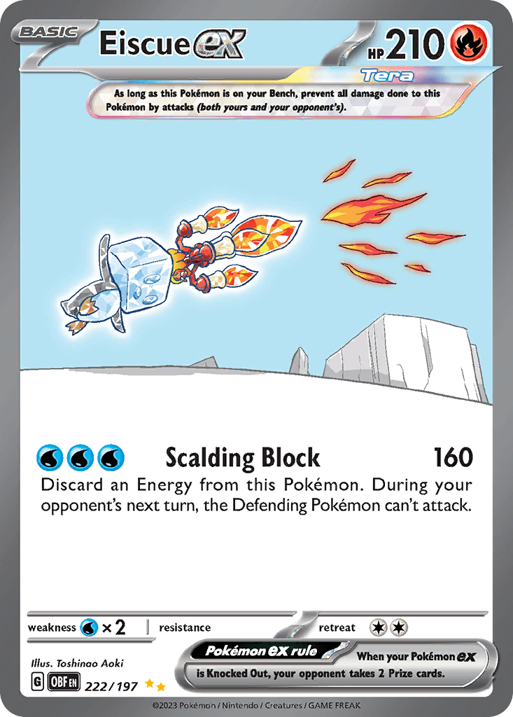 Eiscue ex Obsidian Flames card