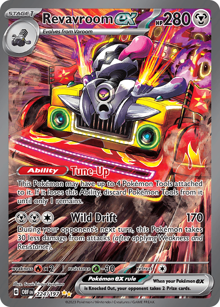 Revavroom ex Obsidian Flames card