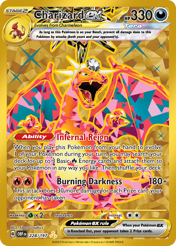 Charizard ex Obsidian Flames card