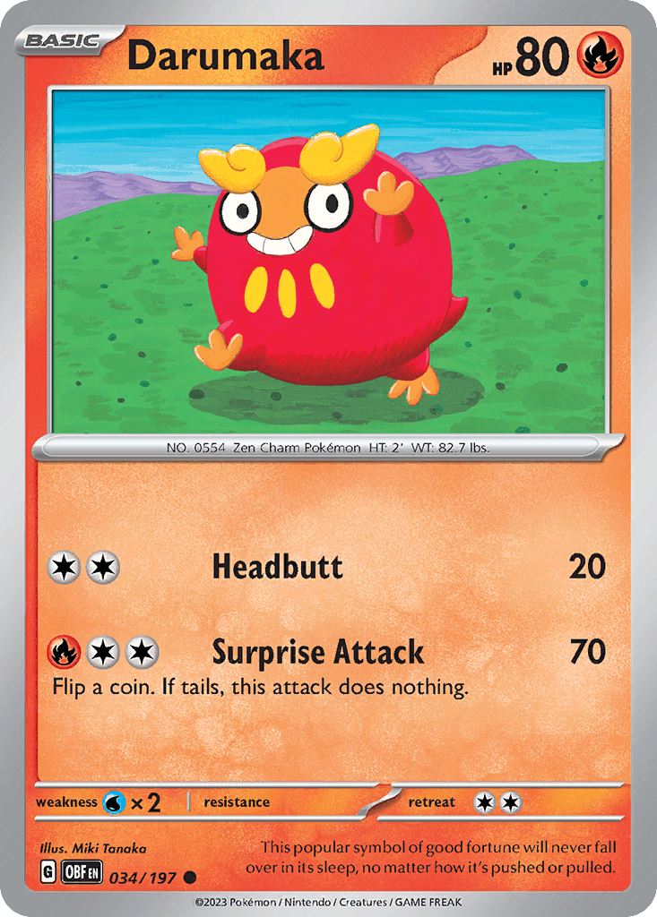 Darumaka Obsidian Flames card