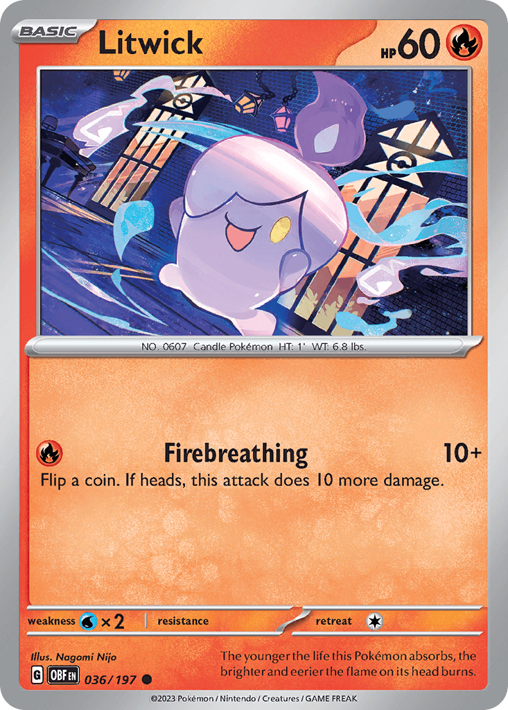Litwick Obsidian Flames card