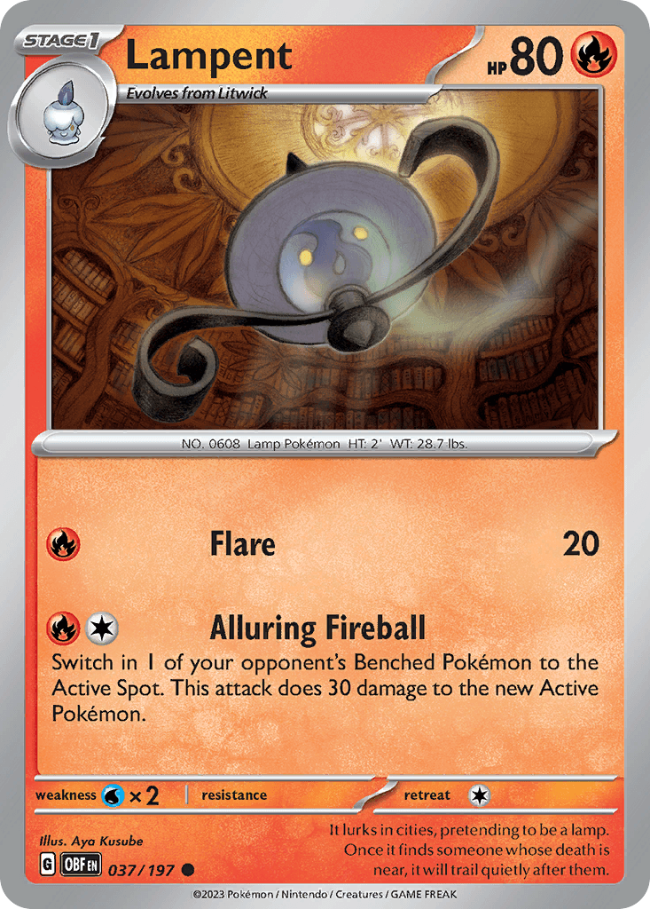 Lampent Obsidian Flames card