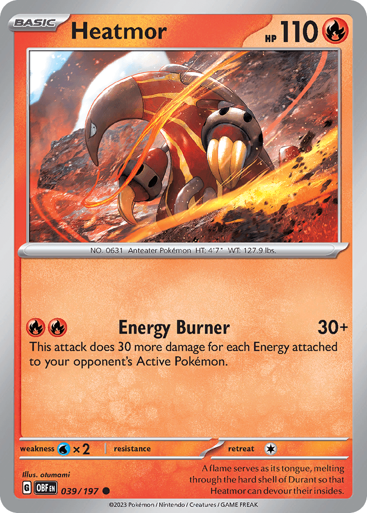 Heatmor Obsidian Flames card