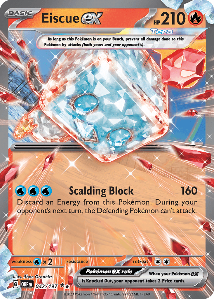 Eiscue ex Obsidian Flames card